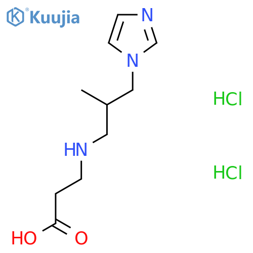 3-{3-(1H-imidazol-1-yl)-2-methylpropylamino}propanoic acid dihydrochloride structure