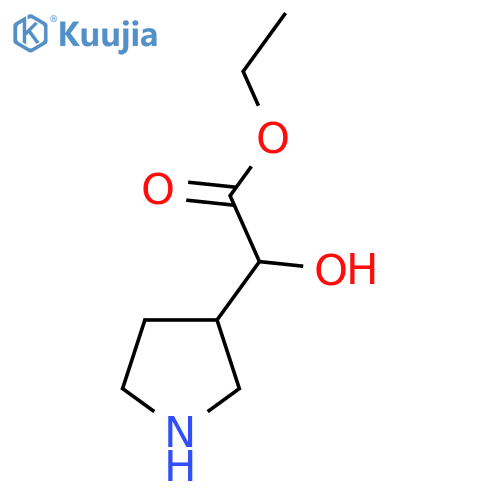 Ethyl 2-hydroxy-2-(pyrrolidin-3-yl)acetate structure