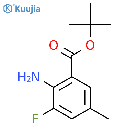 Tert-butyl 2-amino-3-fluoro-5-methylbenzoate structure