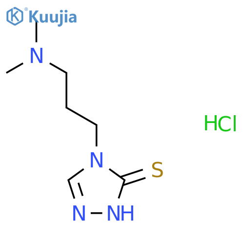 4-3-(dimethylamino)propyl-4H-1,2,4-triazole-3-thiol hydrochloride structure
