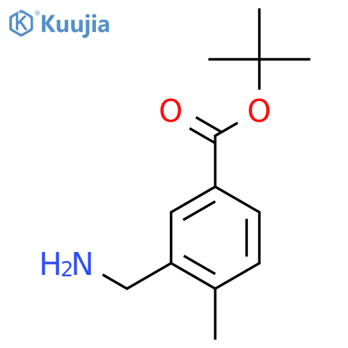 Tert-butyl 3-(aminomethyl)-4-methylbenzoate structure