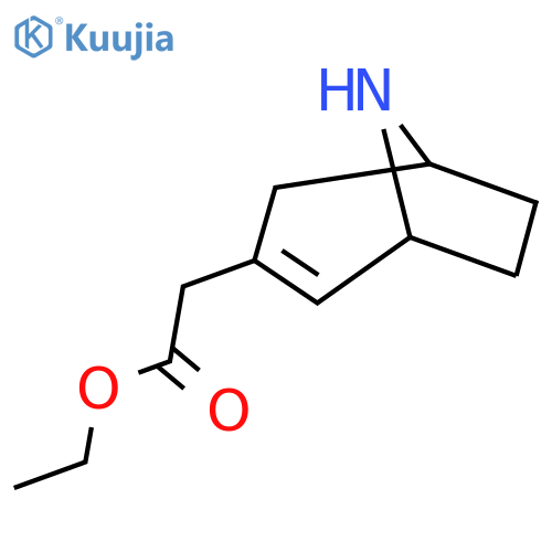 ethyl 2-{8-azabicyclo3.2.1oct-2-en-3-yl}acetate structure