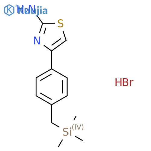 4-{4-(trimethylsilyl)methylphenyl}-1,3-thiazol-2-amine hydrobromide structure