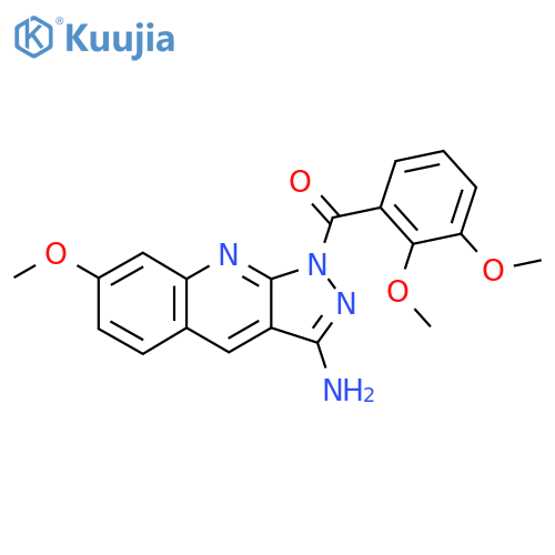 1-(2,3-dimethoxybenzoyl)-7-methoxy-1H-pyrazolo3,4-bquinolin-3-amine structure