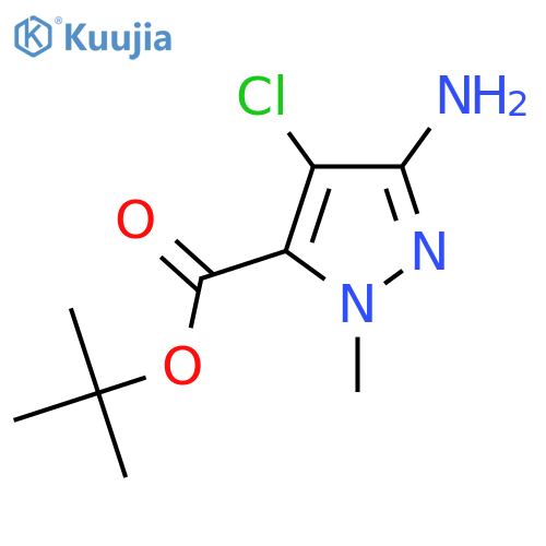 tert-butyl 3-amino-4-chloro-1-methyl-1H-pyrazole-5-carboxylate structure