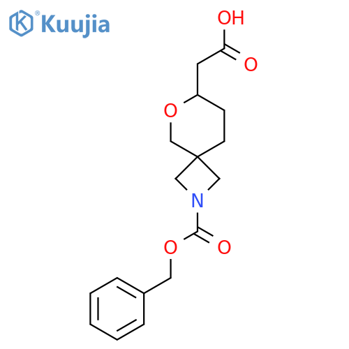 2-{2-(benzyloxy)carbonyl-6-oxa-2-azaspiro3.5nonan-7-yl}acetic acid structure