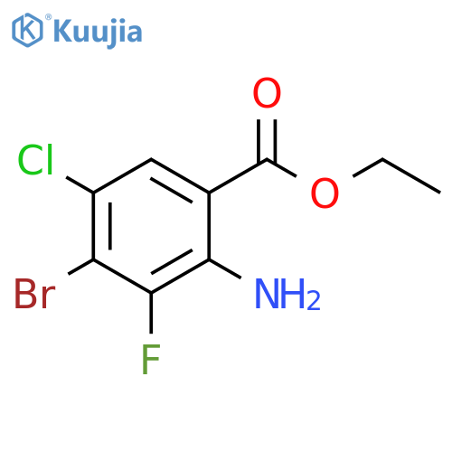 ethyl 2-amino-4-bromo-5-chloro-3-fluorobenzoate structure