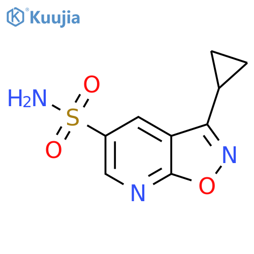 3-cyclopropyl-1,2oxazolo5,4-bpyridine-5-sulfonamide structure