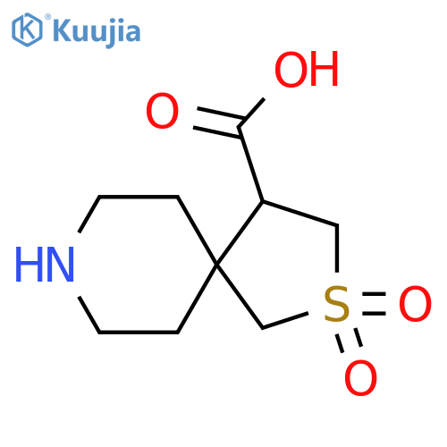 2,2-dioxo-2lambda6-thia-8-azaspiro4.5decane-4-carboxylic acid structure