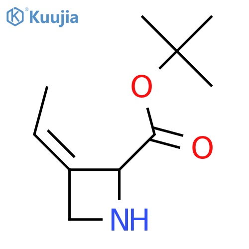 tert-butyl (3Z)-3-ethylideneazetidine-2-carboxylate structure