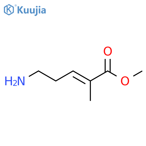 methyl (2E)-5-amino-2-methylpent-2-enoate structure