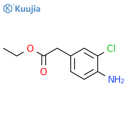 Ethyl 2-(4-amino-3-chlorophenyl)acetate structure