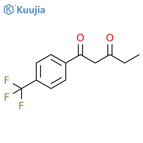 1-4-(Trifluoromethyl)phenylpentane-1,3-dione structure