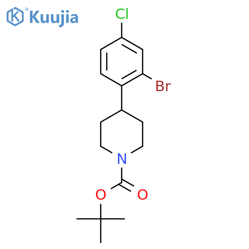 Tert-butyl 4-(2-bromo-4-chlorophenyl)piperidine-1-carboxylate structure