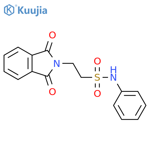 2-(1,3-Dioxo-1,3-dihydro-2H-isoindol-2-yl)-N-phenylethanesulfonamide structure