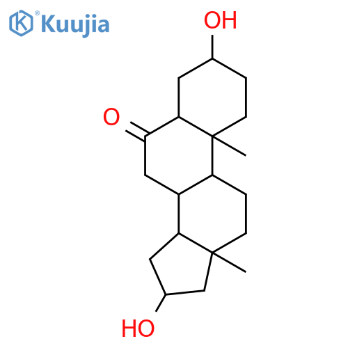 3beta,16alpha-Dihydroxy-5alpha-androstan-6-on structure
