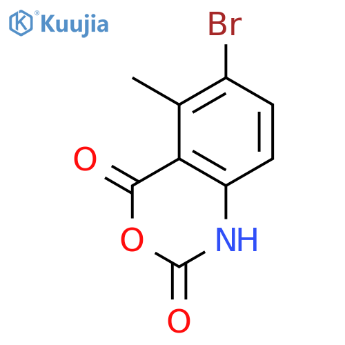 6-bromo-5-methyl-1H-benzo[d][1,3]oxazine-2,4-dione structure