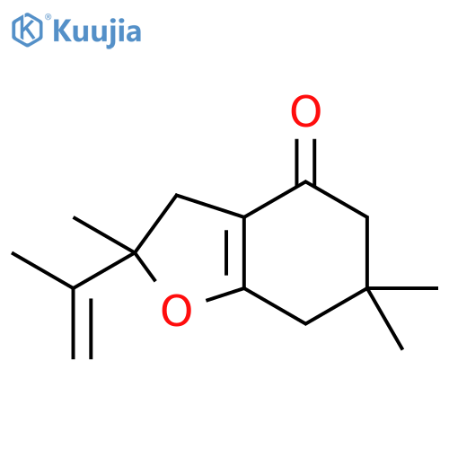 4(2H)-Benzofuranone,3,5,6,7-tetrahydro-2,6,6-trimethyl-2-(1-methylethenyl)- structure