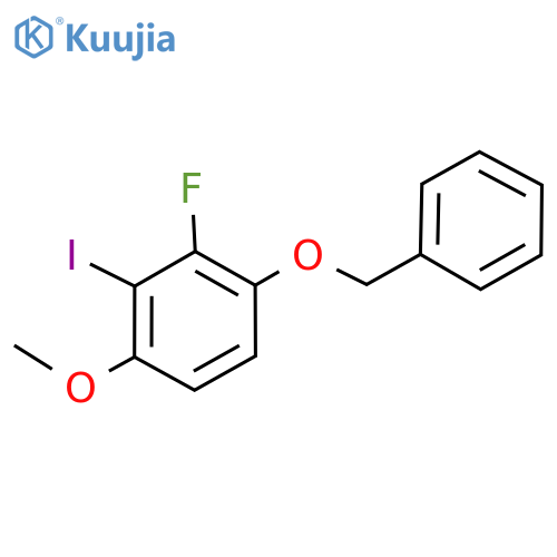 Benzene, 2-​fluoro-​3-​iodo-​4-​methoxy-​1-​(phenylmethoxy)​- structure
