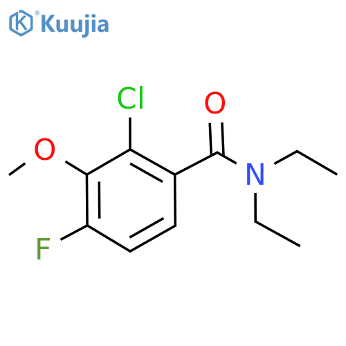 2-Chloro-N,N-diethyl-4-fluoro-3-methoxybenzamide structure