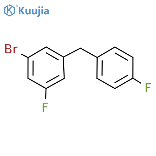 1-Bromo-3-fluoro-5-(4-fluorobenzyl)benzene structure