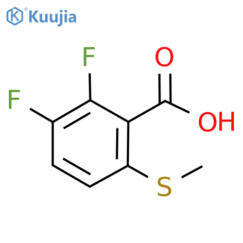 2,3-Difluoro-6-(methylthio)benzoic acid structure