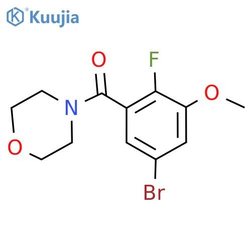 (5-Bromo-2-fluoro-3-methoxyphenyl)(morpholino)methanone structure