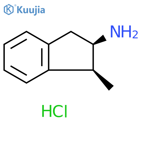 rac-(1R,2S)-1-methyl-2,3-dihydro-1H-inden-2-amine hydrochloride structure