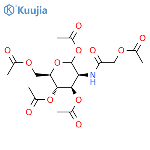 (3S,4R,5S,6R)-3-(2-Acetoxyacetamido)-6-(acetoxymethyl)tetrahydro-2H-pyran-2,4,5-triyl triacetate structure