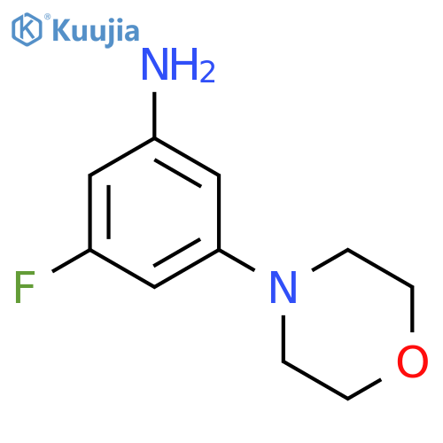 3-fluoro-5-(morpholin-4-yl)aniline structure