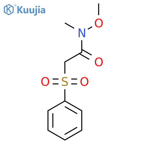 Acetamide,N-methoxy-N-methyl-2-(phenylsulfonyl)- structure