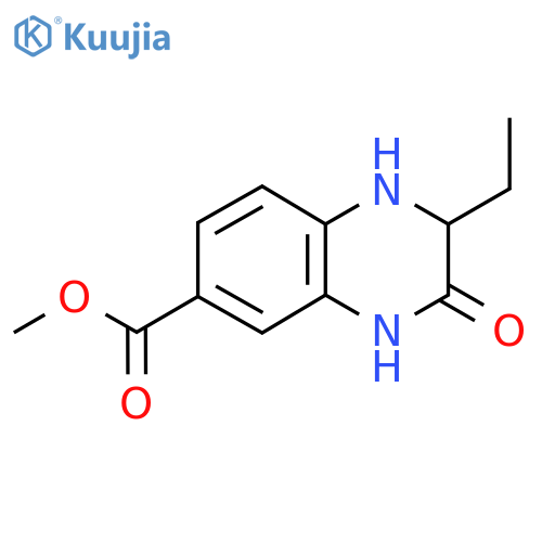 Methyl 2-ethyl-3-oxo-1,2,3,4-tetrahydroquinoxaline-6-carboxylate structure