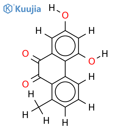 5,7-Dihydroxy-1-methylphenanthraquinone structure