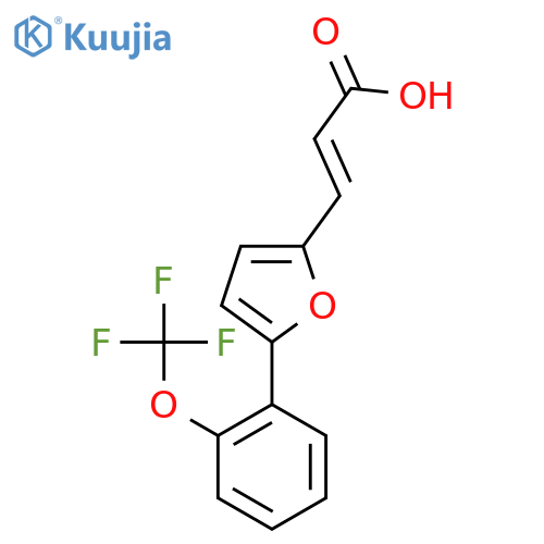 2-Propenoic acid,3-[5-[2-(trifluoromethoxy)phenyl]-2-furanyl]- structure