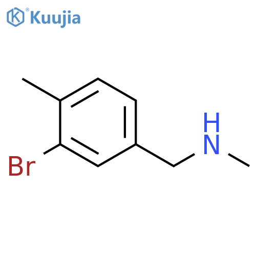 (3-bromo-4-methylphenyl)methyl(methyl)amine structure