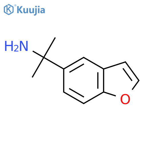 2-(1-benzofuran-5-yl)propan-2-amine structure