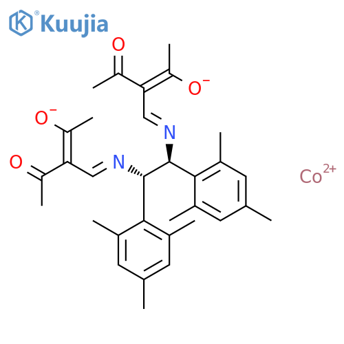 (1S,2S)-N,N-Bis(2-acetyl-3-oxo-2-butenylidene)-1,2-dimesitylethylenediaminato Cobalt(II) structure
