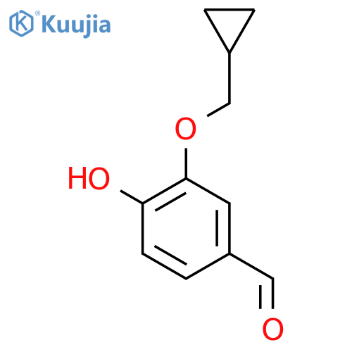 3-(Cyclopropylmethoxy)-4-hydroxybenzaldehyde structure