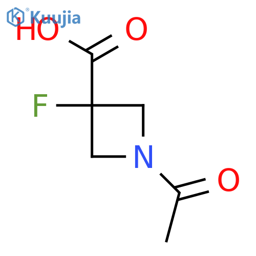 1-Acetyl-3-fluoroazetidine-3-carboxylic acid structure