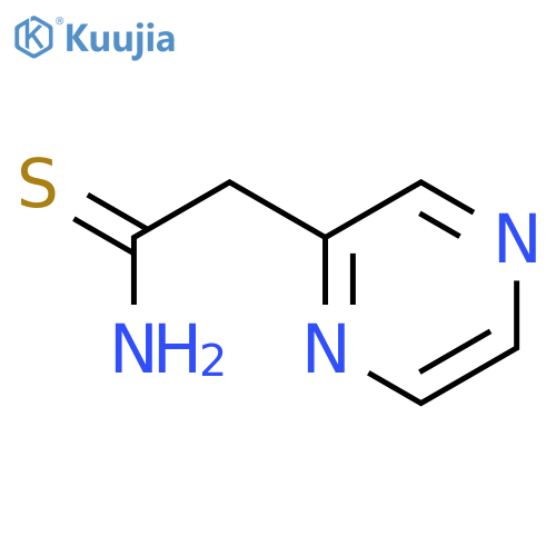 2-(pyrazin-2-yl)ethanethioamide structure