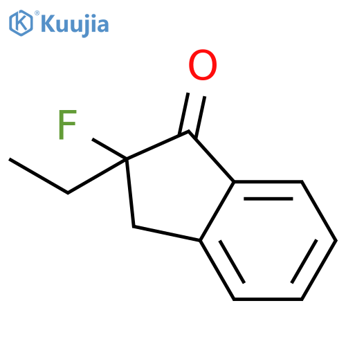 1H-Inden-1-one,2-ethyl-2-fluoro-2,3-dihydro- structure