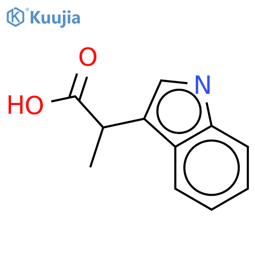 2-(1H-indol-3-yl)propanoic acid structure