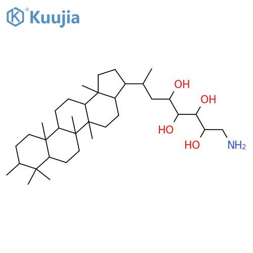 35-Amino-3-methyl-30,31,32,33,34-bacteriohopanepentol; (3β,22S,30R,31R,32R,33S,34S)-form, 30-Deoxy structure