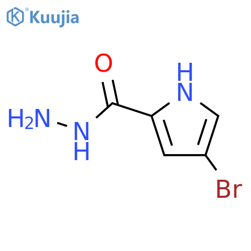 4-bromo-1H-pyrrole-2-carbohydrazide structure