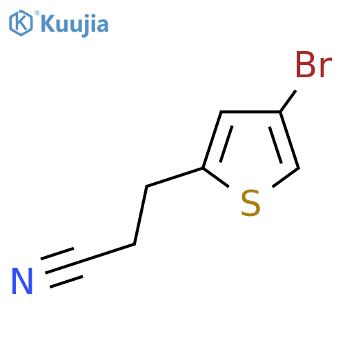 3-(4-bromothiophen-2-yl)propanenitrile structure