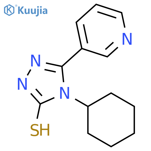 4-Cyclohexyl-5-pyridin-3-yl-4H-[1,2,4]triazole-3-thiol structure