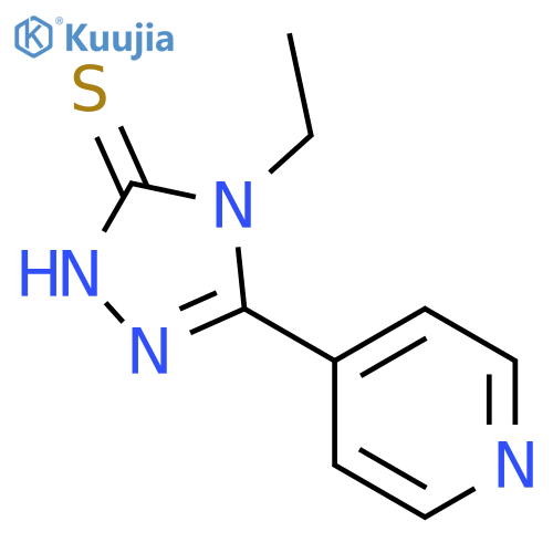 4-ethyl-5-(pyridin-4-yl)-4H-1,2,4-triazole-3-thiol structure
