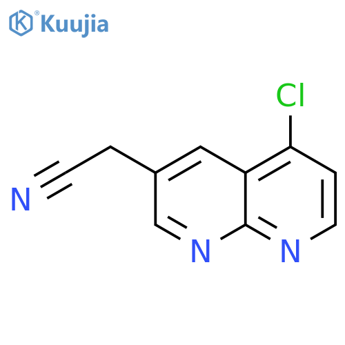 2-(5-Chloro-1,8-naphthyridin-3-yl)acetonitrile structure