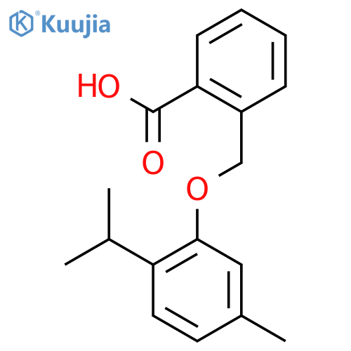 2-(2-Isopropyl-5-methylphenoxy)methylbenzoic acid structure