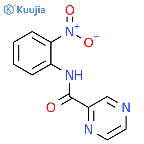 N-(2-NITROPHENYL)PYRAZINE-2-CARBOXAMIDE structure